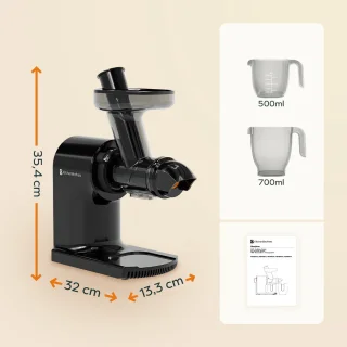 KitchenBrothers Slowjuicer Compact Zwart