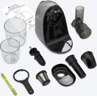 KitchenBrothers Slowjuicer Groenten- en Fruitpers 700ml Grijs