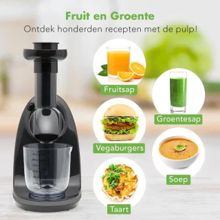 KitchenBrothers Slowjuicer Groenten- en Fruitpers 700ml Grijs