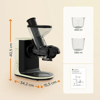 KitchenBrothers Slowjuicer Groenten- en Fruitpers Champagne