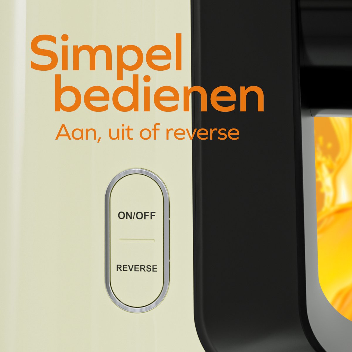 KitchenBrothers Slowjuicer Groenten- en Fruitpers Champagne