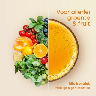 KitchenBrothers Slowjuicer Groenten- en Fruitpers Grijs