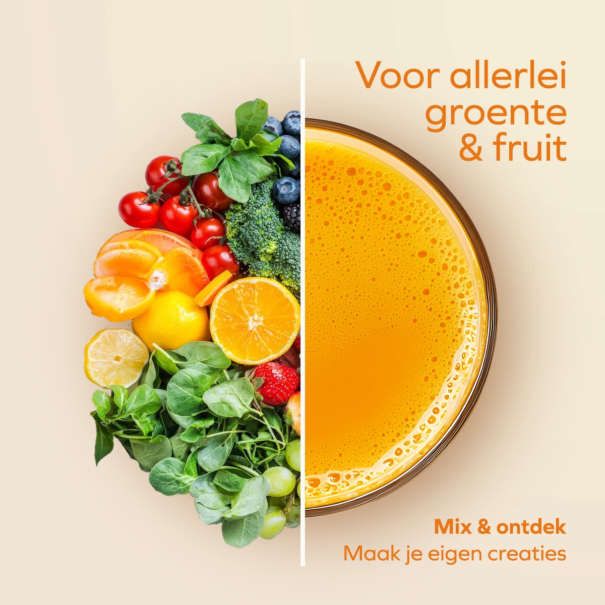 KitchenBrothers Slowjuicer Groenten- en Fruitpers Zwart