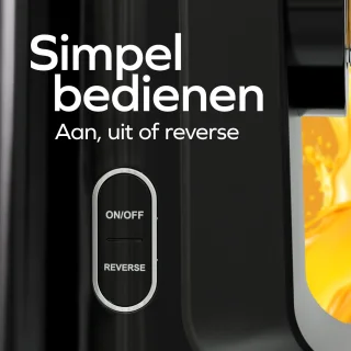 KitchenBrothers Slowjuicer Groenten- en Fruitpers Zwart