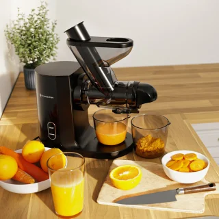 KitchenBrothers Slowjuicer Groenten- en Fruitpers Zwart