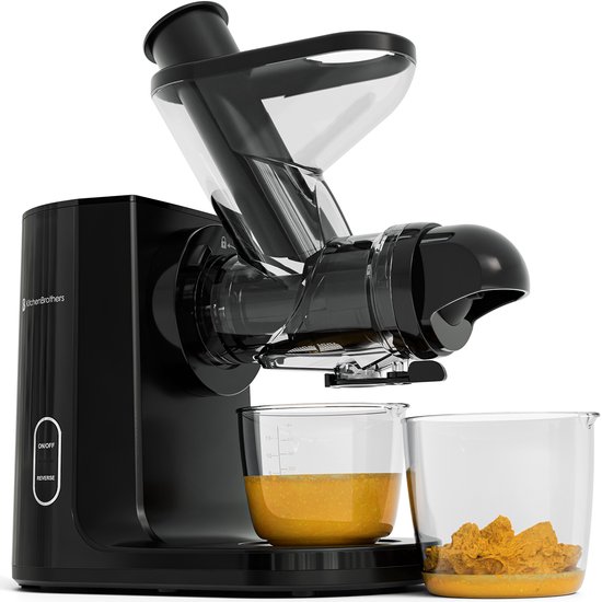 KitchenBrothers Slowjuicer Groenten- en Fruitpers Zwart