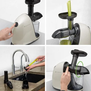 KitchenBrothers Slowjuicer Juice Maker Champagne