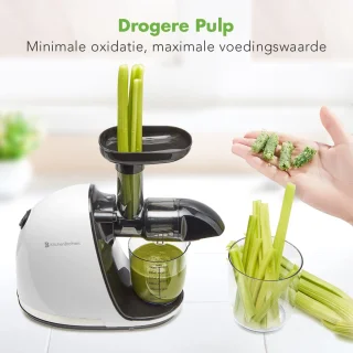 KitchenBrothers Slowjuicer Juicer Parelwit 700ml