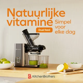KitchenBrothers Slowjuicer Mini Juicer Grijs