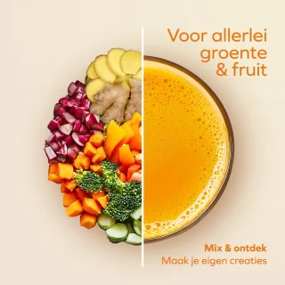 KitchenBrothers Slowjuicer Mini Juicer Grijs