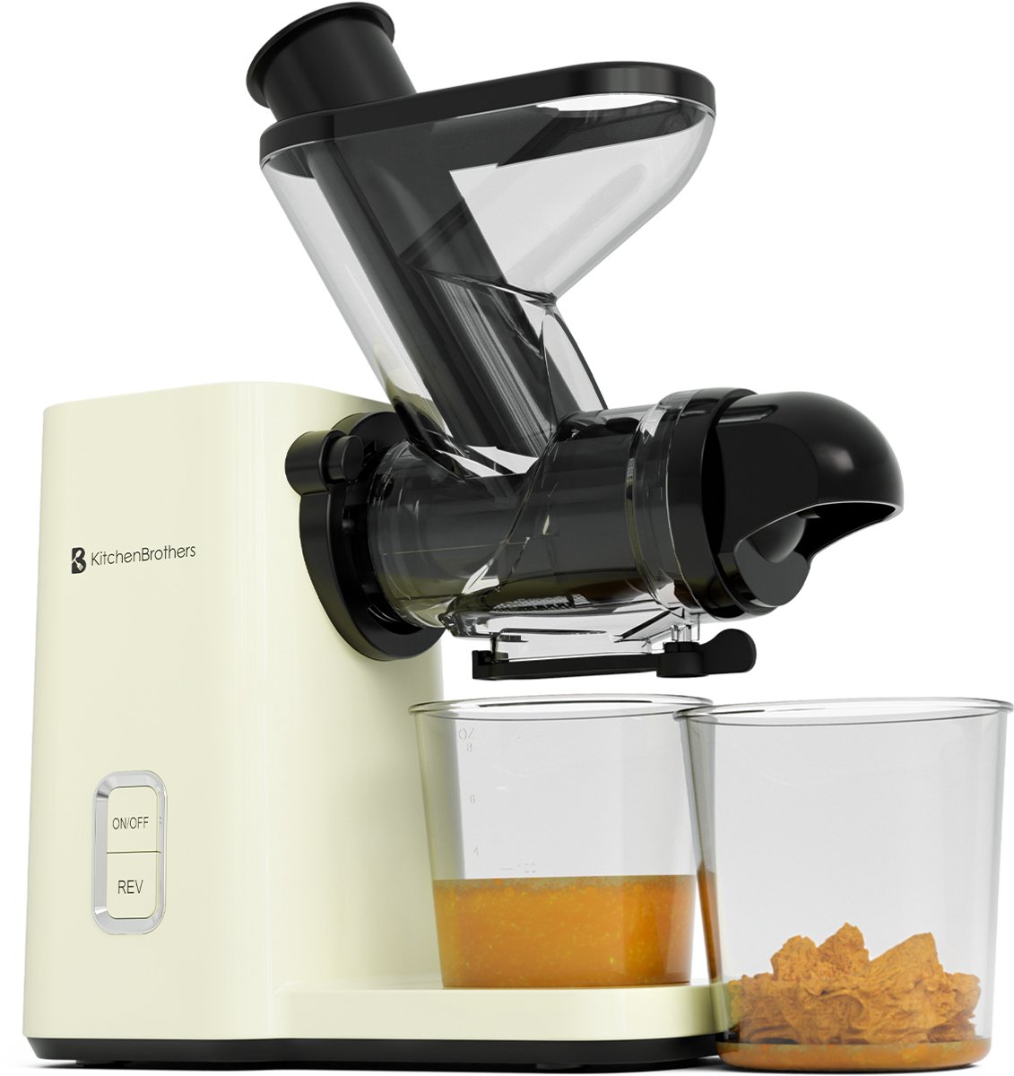 De KitchenBrothers Slowjuicer Mini Juicer in één oogopslag
