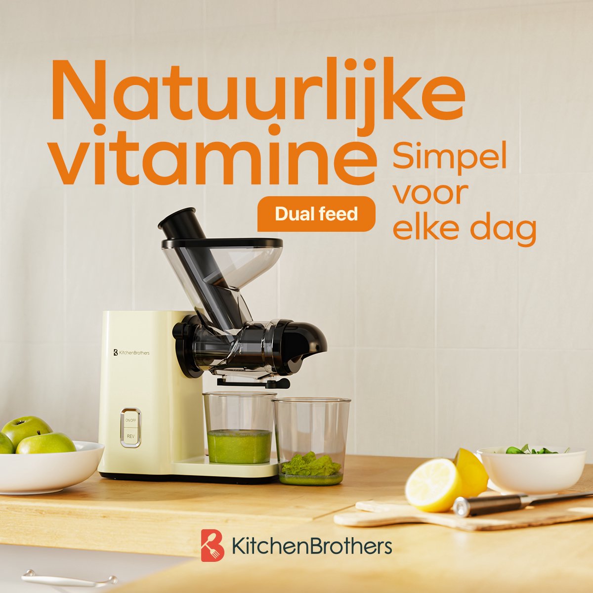 Wat vinden we goed aan de KitchenBrothers Slowjuicer Mini Juicer