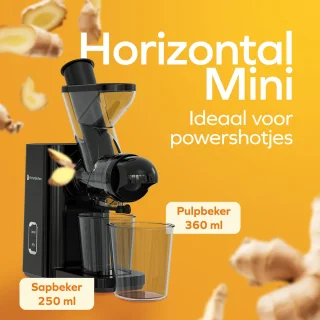 KitchenBrothers Slowjuicer Mini Juicer Zwart