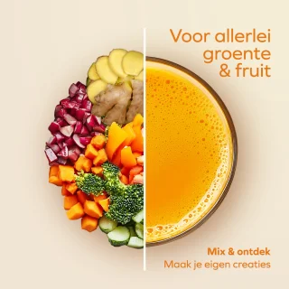 KitchenBrothers Slowjuicer Mini Juicer Zwart