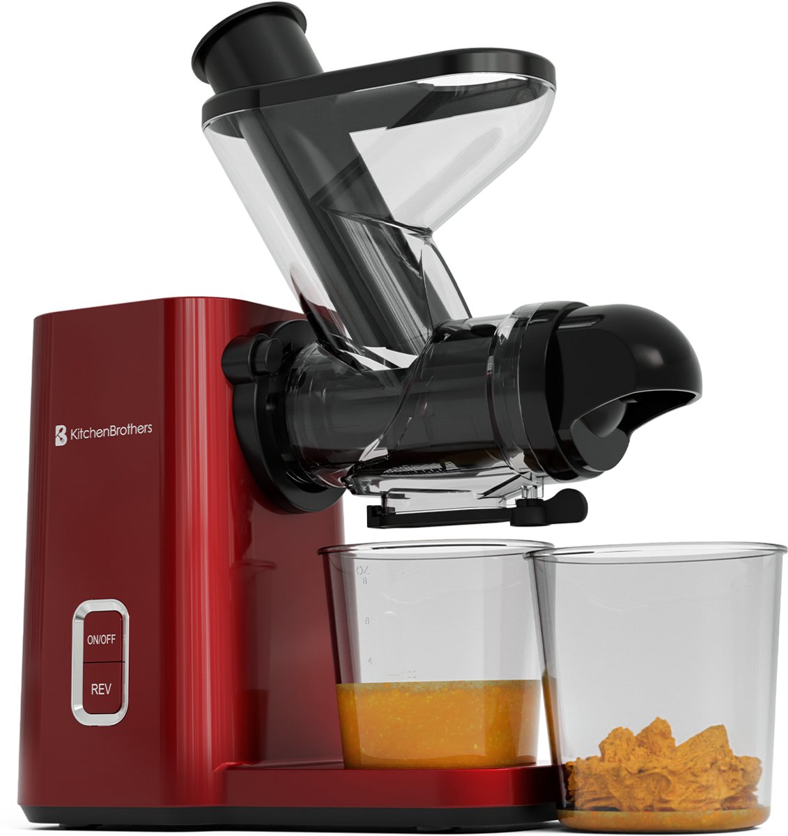 KitchenBrothers Slowjuicer Mini Rood 400 ml