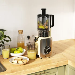 KitchenBrothers Slowjuicer Verticaal 126 mm 750 ml Champagne