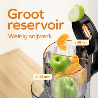 KitchenBrothers Slowjuicer Verticaal 750 ml Grijs