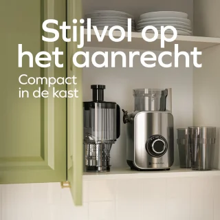 KitchenBrothers Slowjuicer Verticaal 750 ml Grijs