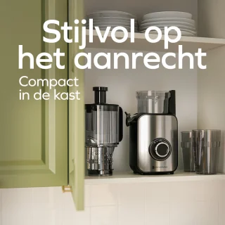 KitchenBrothers Slowjuicer Verticaal 750 ml Zwart