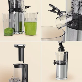 KitchenBrothers Slowjuicer Verticaal 750ml Grijs