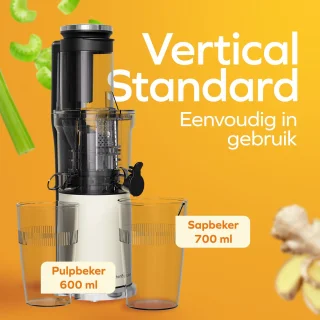 KitchenBrothers Slowjuicer Verticaal Champagne