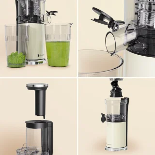 KitchenBrothers Slowjuicer Verticaal Champagne
