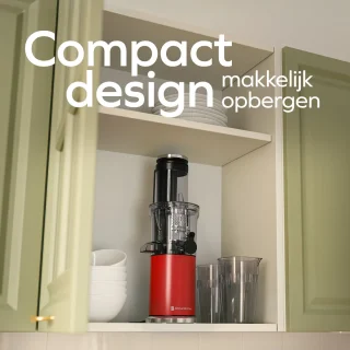 KitchenBrothers Slowjuicer Verticaal Rood