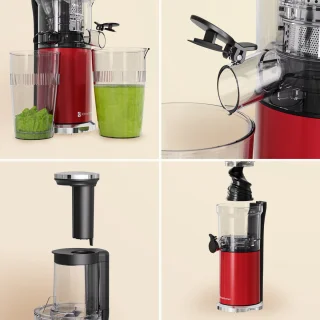 KitchenBrothers Slowjuicer Verticaal Rood