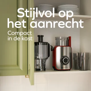 KitchenBrothers Slowjuicer Verticaal Rood