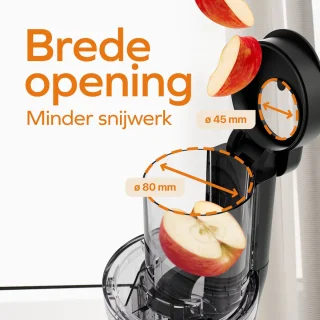 KitchenBrothers Slowjuicer Verticaal Zwart