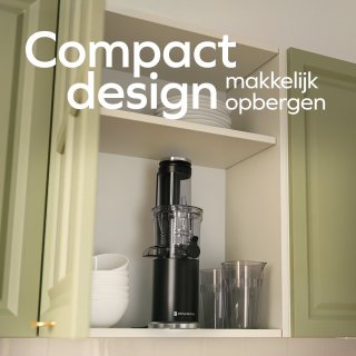 KitchenBrothers Slowjuicer Verticaal Zwart