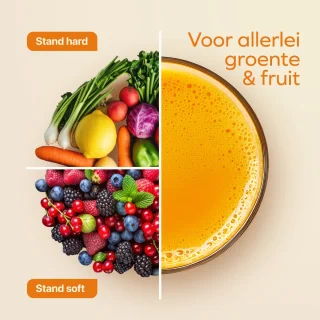 KitchenBrothers Slowjuicer XL Groenten- en Fruitpers Grijs