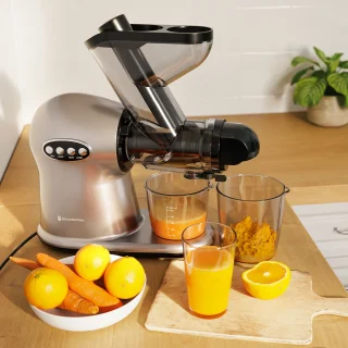 KitchenBrothers Slowjuicer XL Groenten- en Fruitpers Grijs