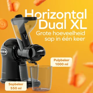 KitchenBrothers Slowjuicer XL Juicer Zwart