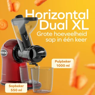 KitchenBrothers Slowjuicer XL Rood
