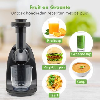 KitchenBrothers Slowjuicer Zwart 700ml