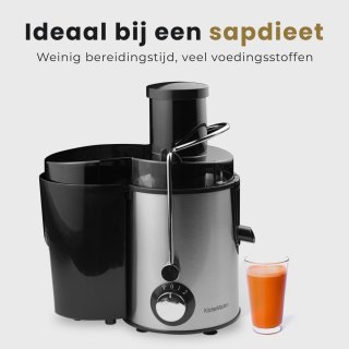 KitchenMasters Sapcentrifuge 800W met 3 Snelheden en Pulpcontainer