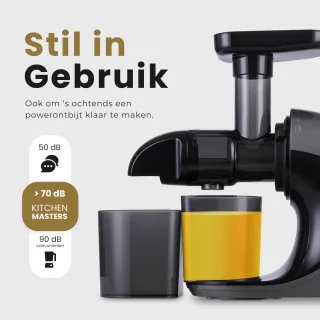 KitchenMasters Slowjuicer 700ml Zwart