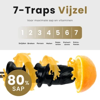 KitchenMasters Slowjuicer 700ml Zwart