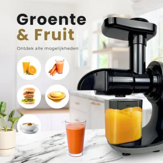 KitchenMasters Slowjuicer 700ml Zwart