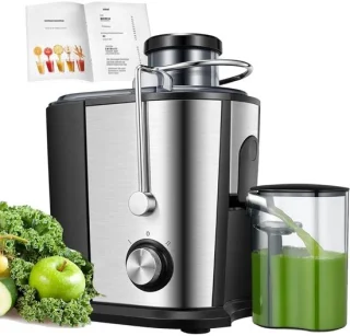 Klarven slowjuicer, zilver