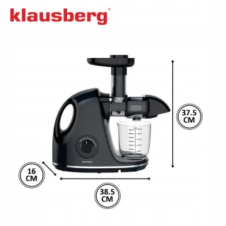 Klausberg KB-7861 Slow Juicer Zwart 700ml