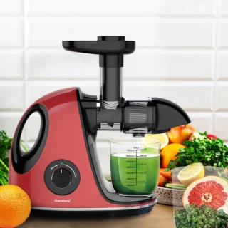 Klausberg KB-7865 Slow Juicer 700ml Kersenrood
