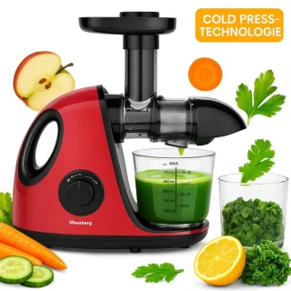 Klausberg KB-7865 Slow Juicer 700ml Kersenrood