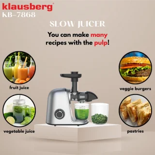 Klausberg KB-7868 Slow Juicer Grijs