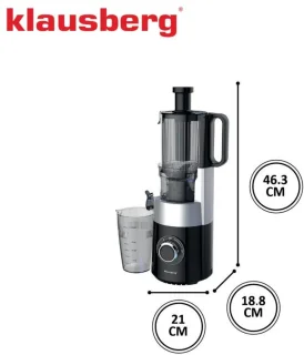 Klausberg KB-7871 Slowjuicer Black/Silver