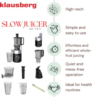 Klausberg KB-7871 Slowjuicer Black/Silver