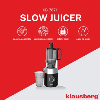 Klausberg KB-7871 Slowjuicer Black/Silver
