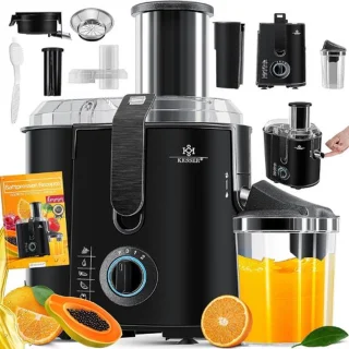 Luxe Slowjuicer Sapcentrifuge Blender 1100W Zwart