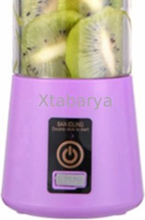 Mini Draagbare Slowjuicer USB Oplaadbaar Zwart